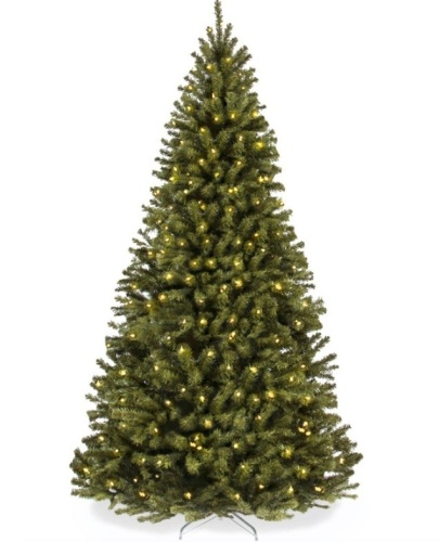 Pre-Lit Artificial Spruce Christmas Tree w/ Foldable Metal Base, 6ft - Lot 176