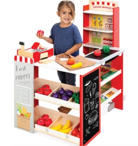 Kids Pretend Play Grocery Store Supermarket Toy Set w/ Accessories - Lot 205