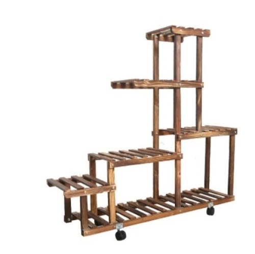 Multi Size Solid Wood Flower Stand  - Lot 255