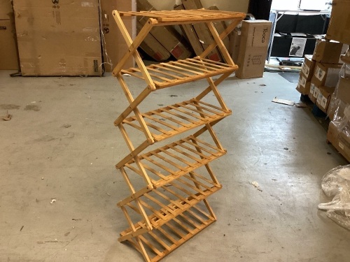 Folding 6-Tier Shoe Rack - Lot 197