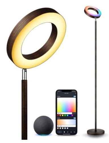 LED Floor Lamp w/ Double-Side Lighting - Lot 11