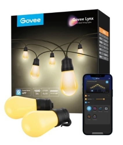 Govee Warm White Outdoor String Lights - Lot 97