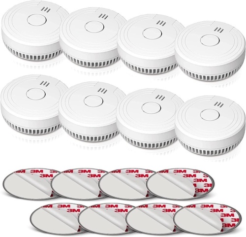 Ecoey Photoelectric Smoke Alarm, 8 pack - Lot 116