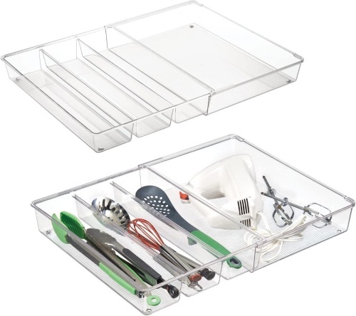 mDesign Divided Drawer Storage Organizer - Lot 134