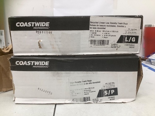 Lot of (2) Boxes Coastwide Trash Bags - Lot 154