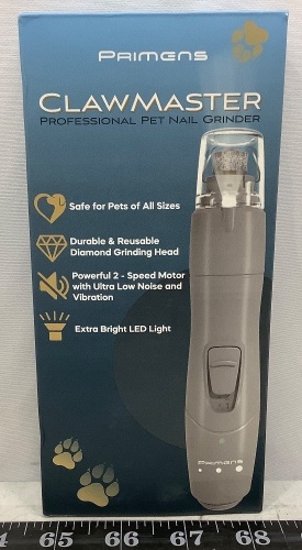 Clawmaster Pet Nail Grinder - Lot 266