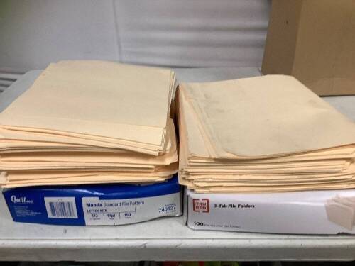 Lot of 3 Tab File Folders - Lot 286