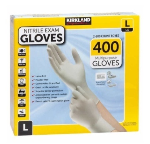 Kirkland Nitrile Gloves 400ct, L, New - Lot 297