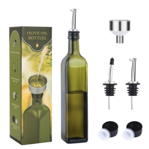 AOZITA 17oz Glass Olive Oil Decanter - Lot 343