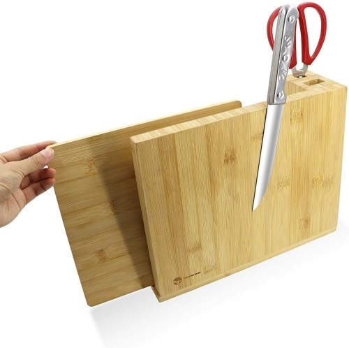 Findhorn River Bamboo Knife Rack & Cutting Board - Lot 344