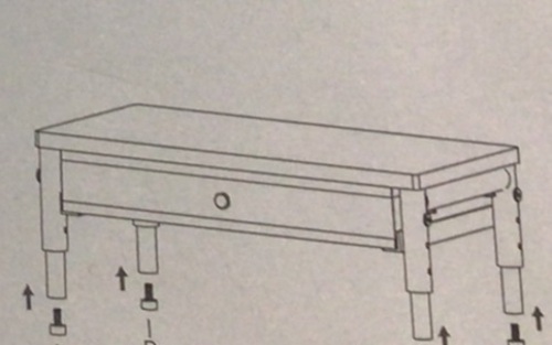 Monitor Stand w/ Drawer - Lot 353