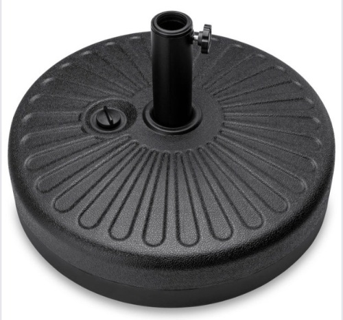BCP Plastic Patio Umbrella Base Pole Holder, Black - Lot 362