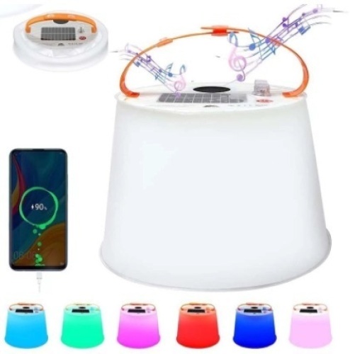 ZTARX Solar Inflatable Light w/ Bluetooth Speaker - Lot 549