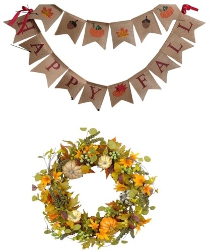 Bibelot Autumn Wreath & Banner - Lot 555