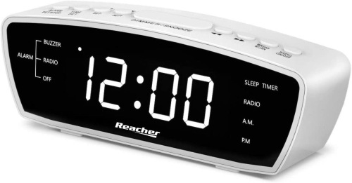 Reacher Simple Alarm Clock Radio - Lot 561