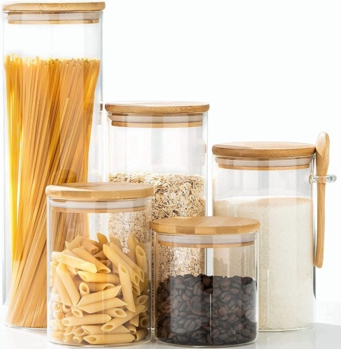 Set of 5 Glass Food Storage Containers - Lot 562