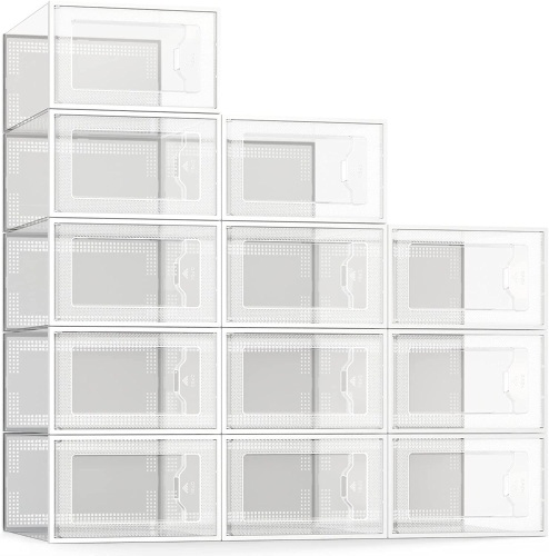 SEESPRING 12 Pack Shoe Storage Boxes - Lot 698