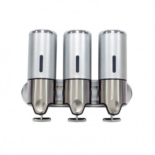 Wall Mounted Rust Proof Tripple Soap Dispenser - Lot 687