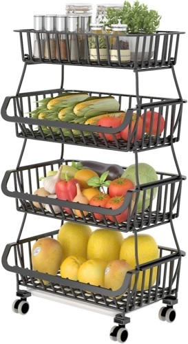 4 Tier Fruit Vegetable Storage Basket - Lot 710