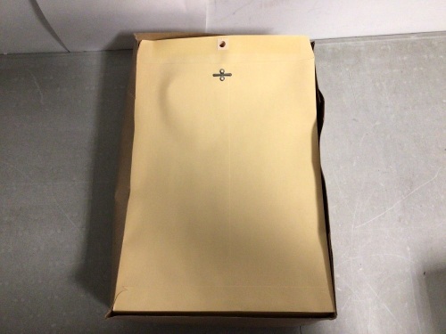 Case of (100) 10x13" Manila Heavy Duty Clasped Gummed Envelopes - Lot 467