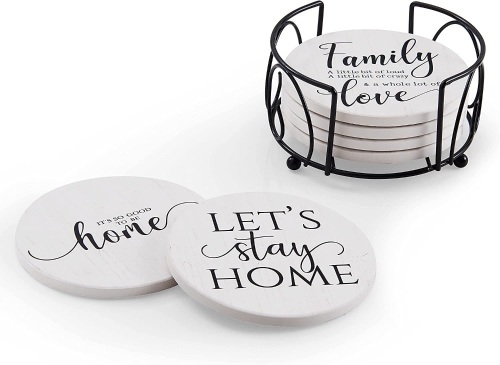 Set of 6 Absorbent Drink Coasters - Lot 615