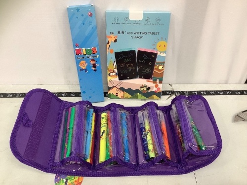 Kids Bundle - Smart Watch, LCD Writing Tablet, Markers Set - Lot 418