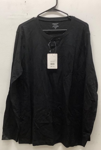 Mens Long Sleeve Henley, XL - Lot 414