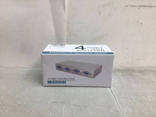 4 Port VGA Splitter, Untested, Appears New - Lot 663