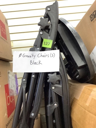 Two Zero Gravity Chairs, Black - Lot 127