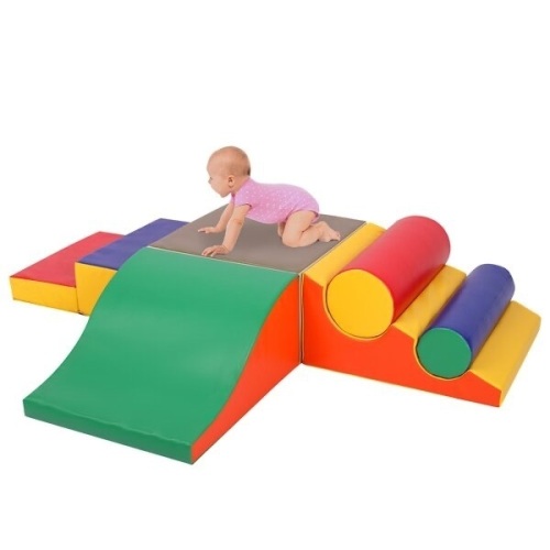 Toddler Foam Climbing Set Indoor - Kids Climb & Crawl Soft Activity Playset - Toddler Climber Gymnastics Equipment for Walking in Balance - Lot 465