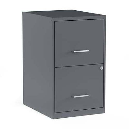 2 Drawer Vertical File Cabinet, Locking, Letter - Lot 5418