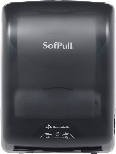 Georgia-Pacific SofPull Translucent Smoke Mechanical Towel Dispenser - Lot 5437