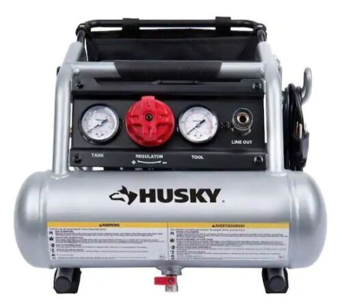 1 Gal Portable Electric-Powered Silent Air Compressor - Damaged - Lot 73