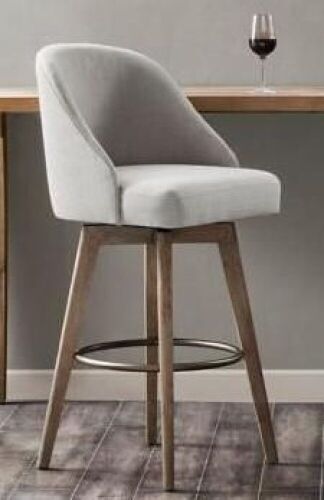 Pearce Bar Stool with Swivel Seat - Gray - Lot 89
