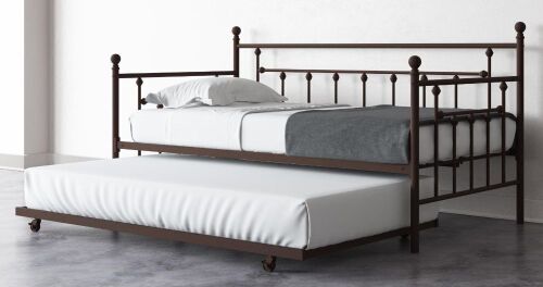 Marina Twin Daybed and Trundle Set - Bronze - Lot 91