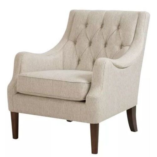 Cassie Button Tufted Accent Chair - Cream - Lot 99