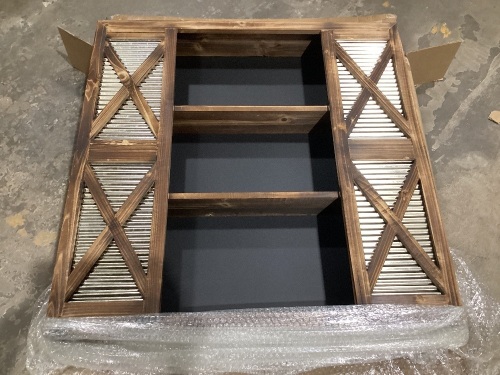 Wood Hanging Shelf - Minor Cosmetic Damage  - Lot 389