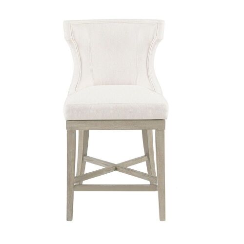 Carson Counter Stool with Swivel Seat - Cream - Lot 404