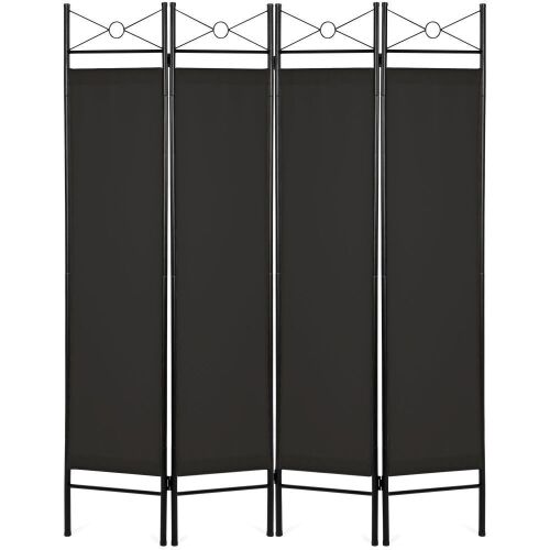 4-Panel Folding Privacy Screen Room Divider Decoration Accent, 6ft - Lot 438