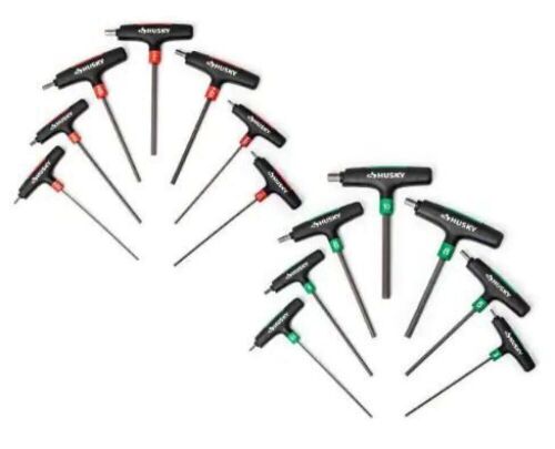14-Piece T-Handle SAE & MM Hex Key Set - Lot 640