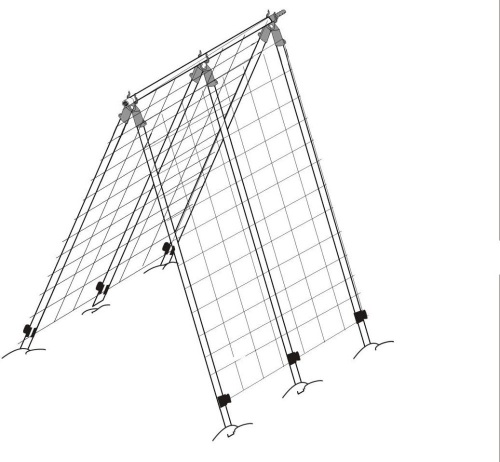 Heavy-Duty A-Frame Trellis with Net for Plant Support, 70"   - Lot 742