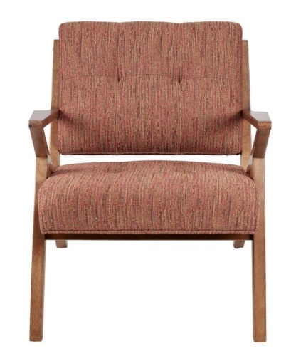 Ink+Ivy Rocket Lounge Chair, Orange/Pecan  - Lot 22