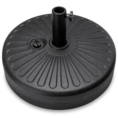 Plastic Patio Umbrella Base Pole Holder Accessory w/ Adjustable Knob - Lot 990