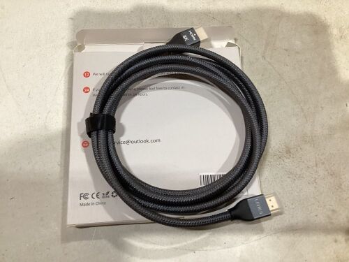 Lot of (2) 6.6' HDMI 2.1 Cables - Lot 185