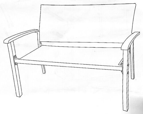Rattan Patio Loveseat - Brown - Lot 704