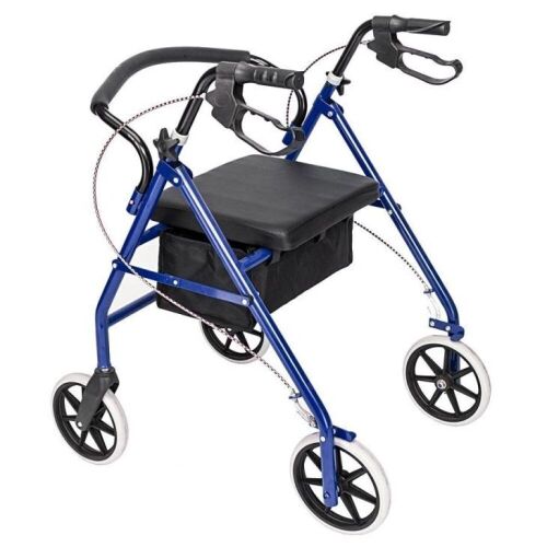 Aluminum Rolling Walker - Blue - Lot 356