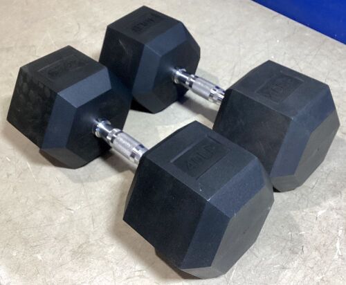 Set of (2) 40lb Dumbbells - Lot 555
