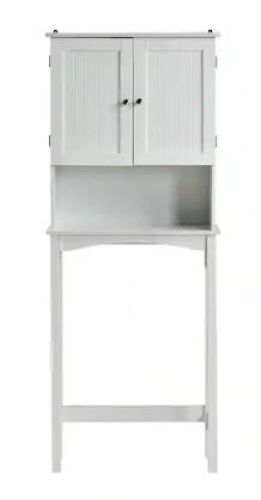 Over-the-Toilet Bathroom Cabinet - White - Lot 778
