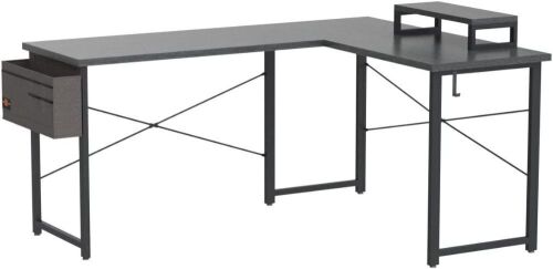 59" L-Shaped Desk - Black - Lot 329