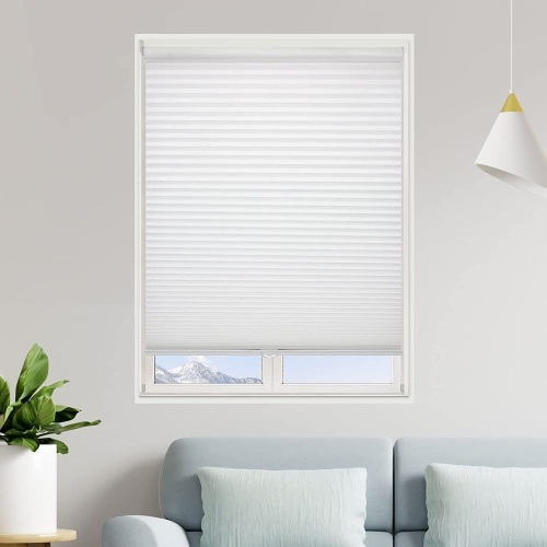 MYshade Cordless Cellular Windows Shades Light Filtering Blinds, 30" W X 72" H, White  - Lot 1143